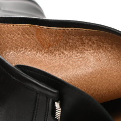 Hermes Box Calfskin Equestrian Land Boots 38 Black 8 of 8