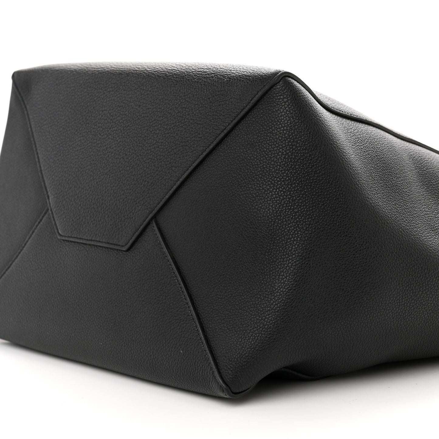 Soft Grained Calfskin Small Belt Cabas Phantom Black