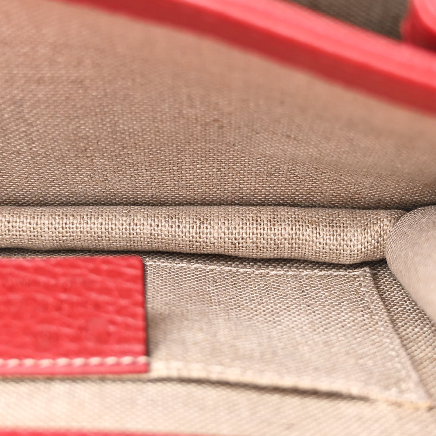 Gucci Dollar Calfskin Small Interlocking G Shoulder Bag Red 6 of 12