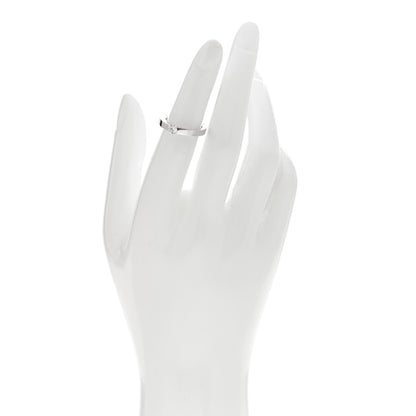 Cartier 18K White Gold Diamond .24ct Date Solitaire Ring 48 4.5 2 of 5