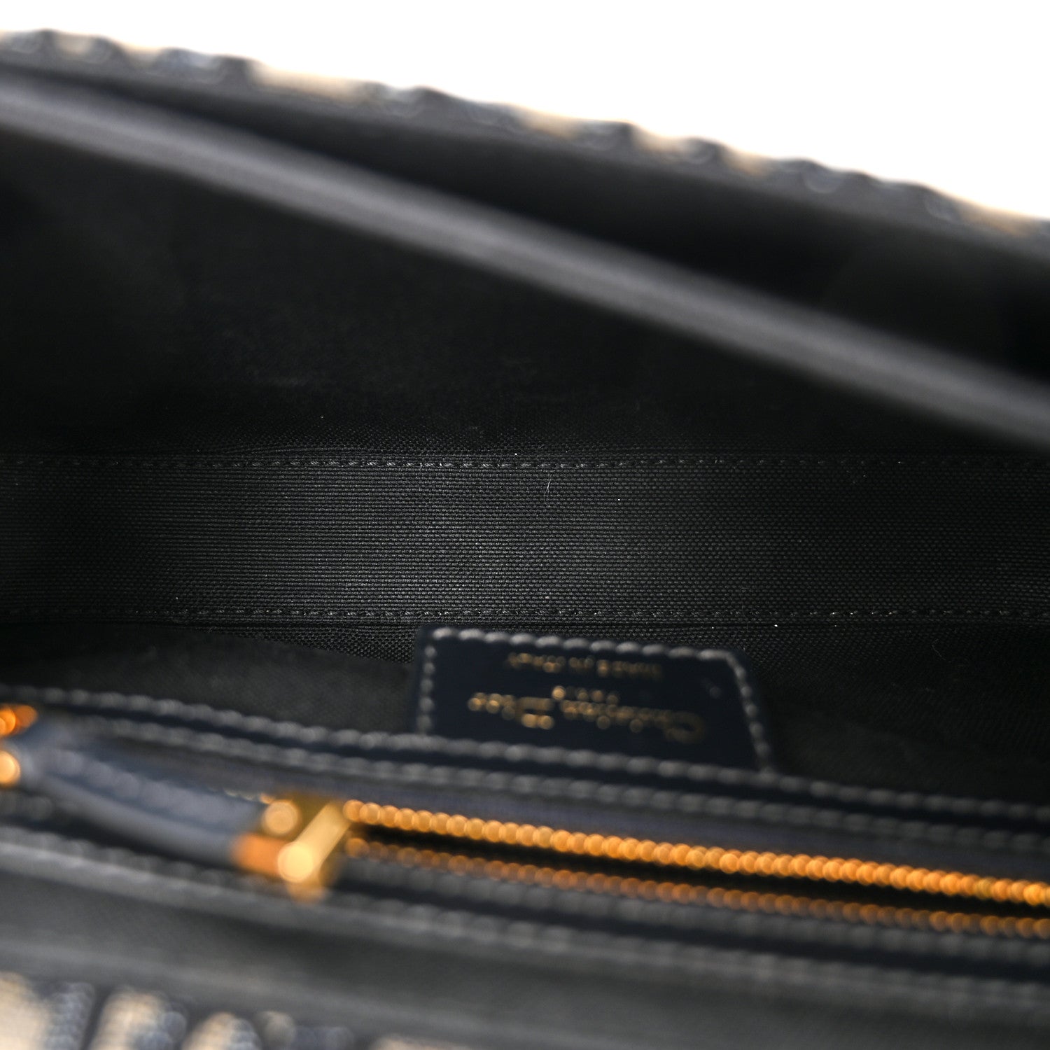 Christian Dior Oblique 30 Montaigne Avenue Bag Blue 5 of 10