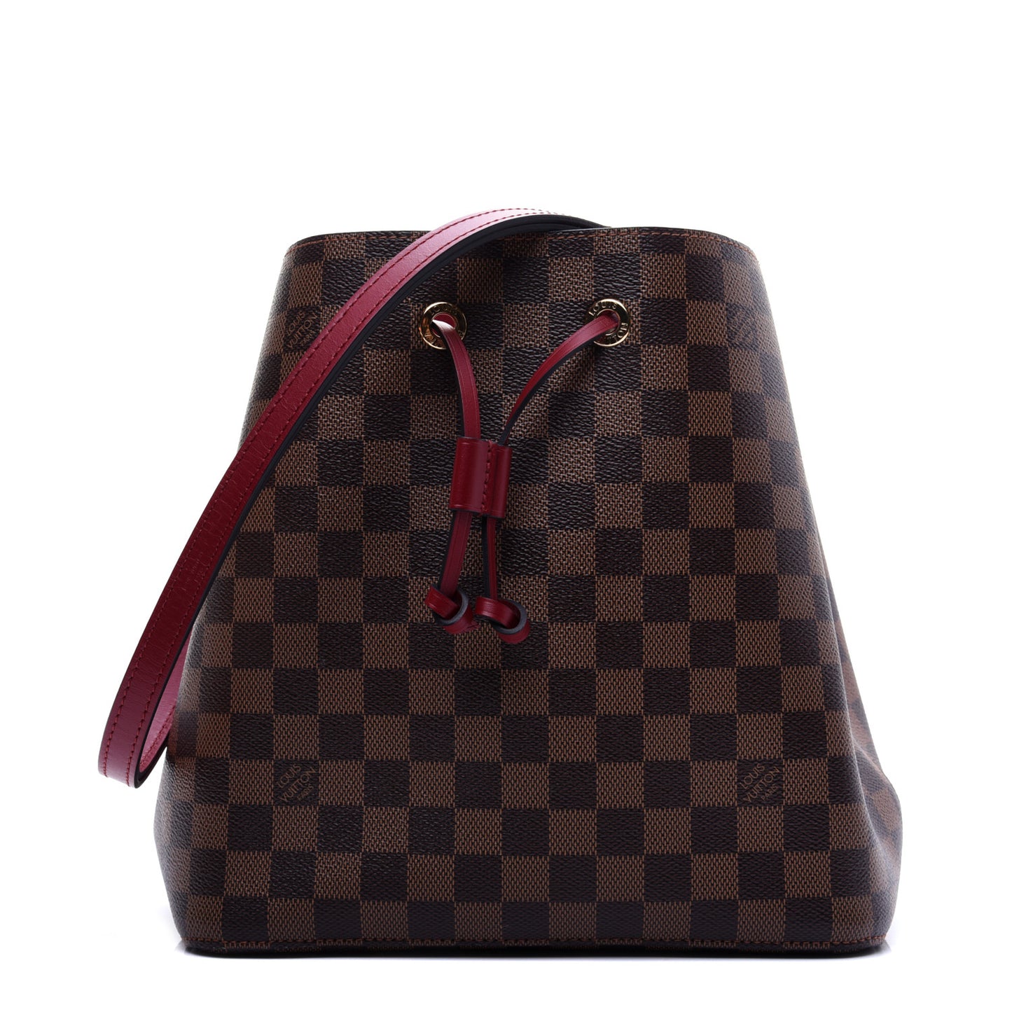 Damier Ebene Neonoe MM Cherry Berry