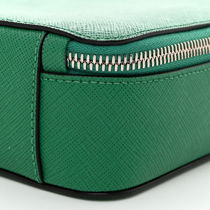 Prada Saffiano Travel Medium Brique Crossbody Bag Mango 11 of 12