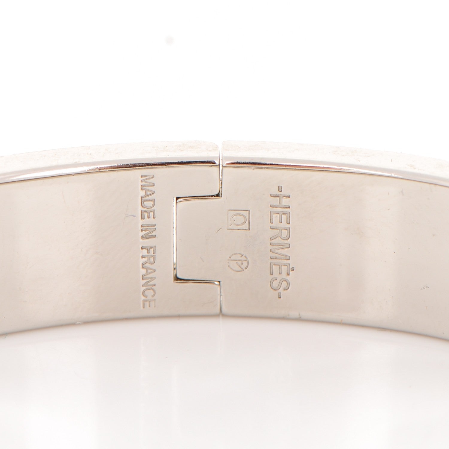 Hermes Enamel Narrow Clic Clac H Bracelet PM Rose Dragee 4 of 4