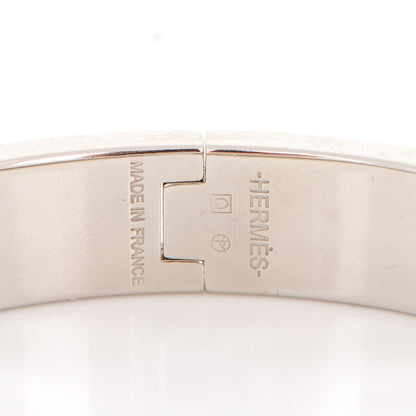 Hermes Enamel Narrow Clic Clac H Bracelet PM Rose Dragee 4 of 4