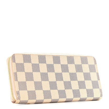 Louis Vuitton Damier Azur Clemence Wallet Rose Ballerine 3 of 11