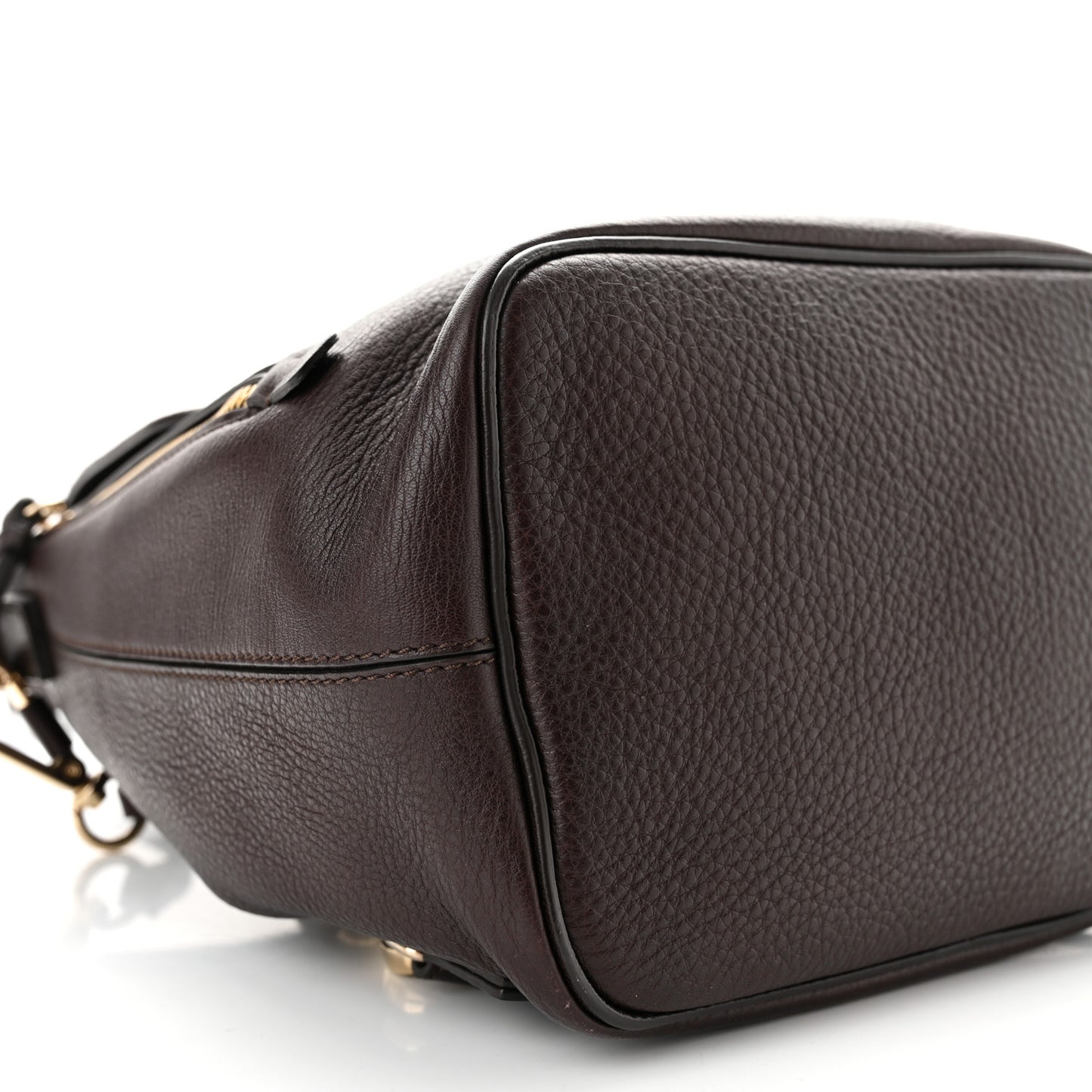 Suede Calfskin Medium Faye Backpack Dark Brown