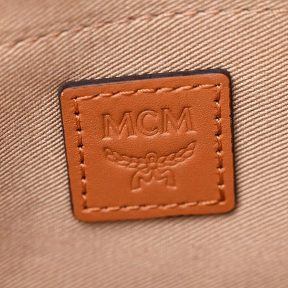 MCM Visetos Small Aren Multifunction Crossbody Pouch Cognac 8 of 12