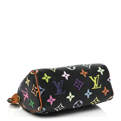 Louis Vuitton Monogram Multicolor Mini Sac HL Speedy Black 4 of 9
