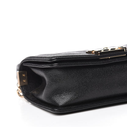 Chanel Caviar Chevron Quilted Small Boy Flap Black 10 of 12