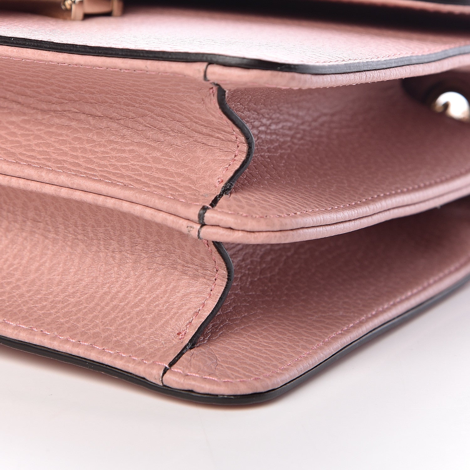 Gucci Dollar Calfskin Small Interlocking G Shoulder Bag Soft Pink 10 of 10