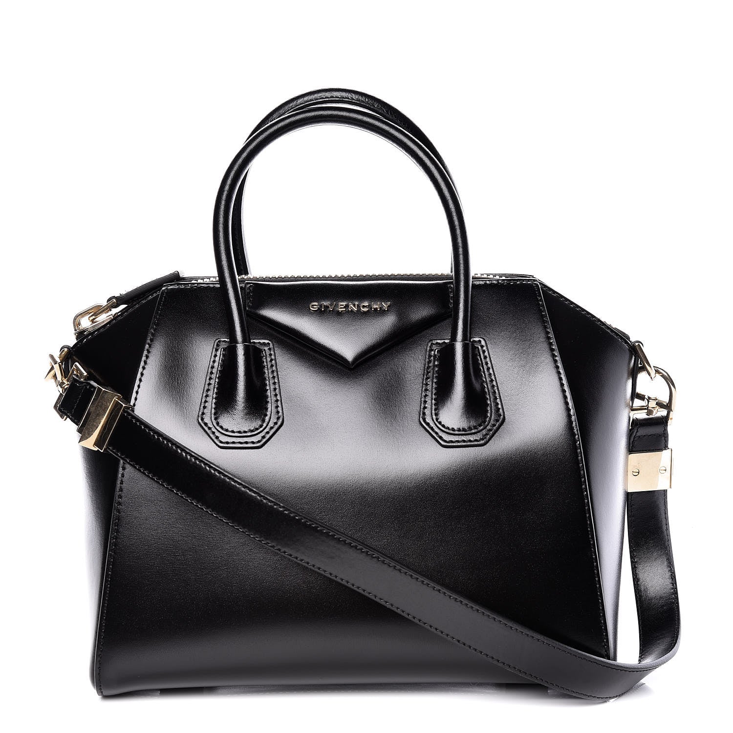 Givenchy Shiny Lord Calfskin Small Antigona Black 1 of 15