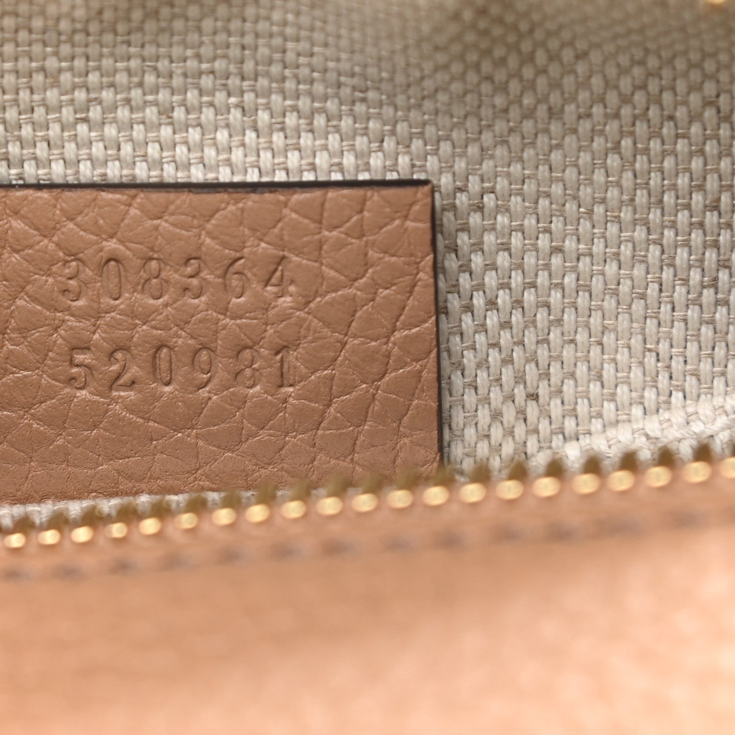 Gucci Pebbled Calfskin Small Soho Disco Bag Camelia 7 of 11