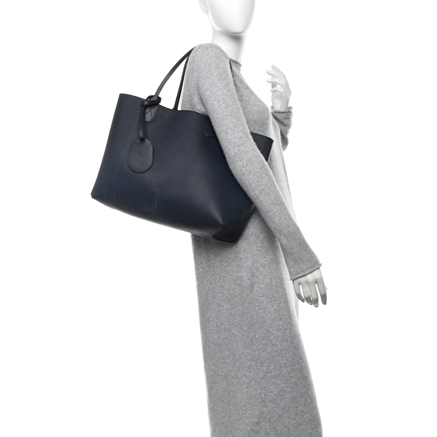 Gucci GG Supreme Monogram Blooms Medium Reversible Tote Beige Blue Navy 2 of 21