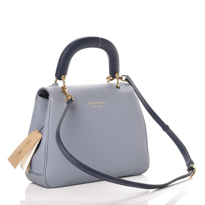 Burberry Trench Calfskin Medium DK88 Top Handle Bag Slate Blue 3 of 9
