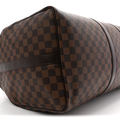 Louis Vuitton Damier Ebene Keepall Bandouliere 55 8 of 11
