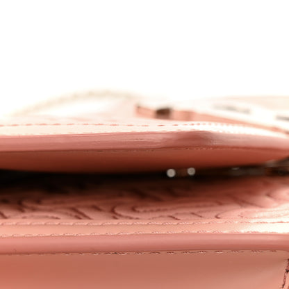 Burberry Calfskin Monogram Embossed Small TB Chain Bag Blush Pink 16 of 16
