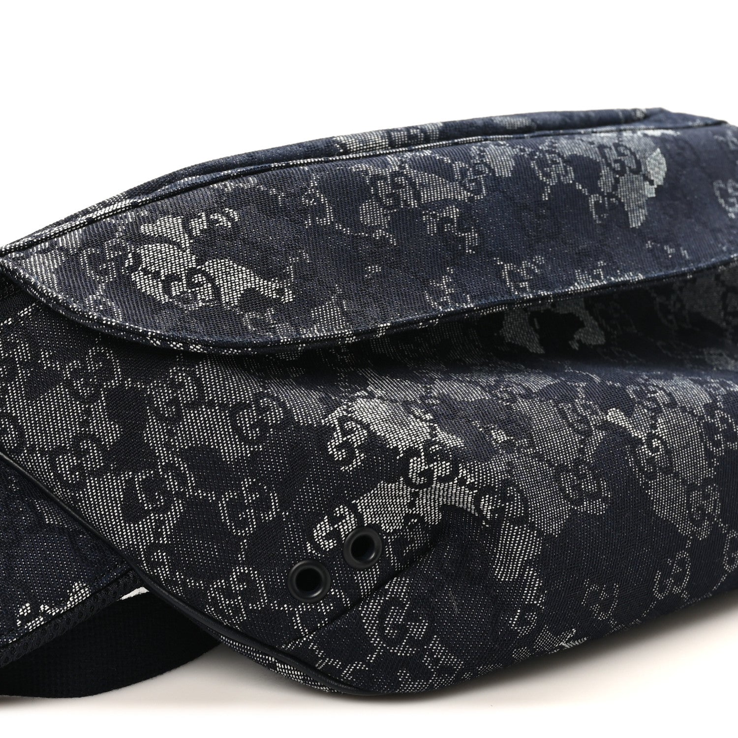 Gucci Canvas Monogram Camouflage Belt Bag Black 9 of 10