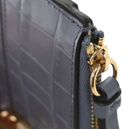 Chloe Crocodile Embossed Calfskin C Small Purse Faded Blue 11 of 11