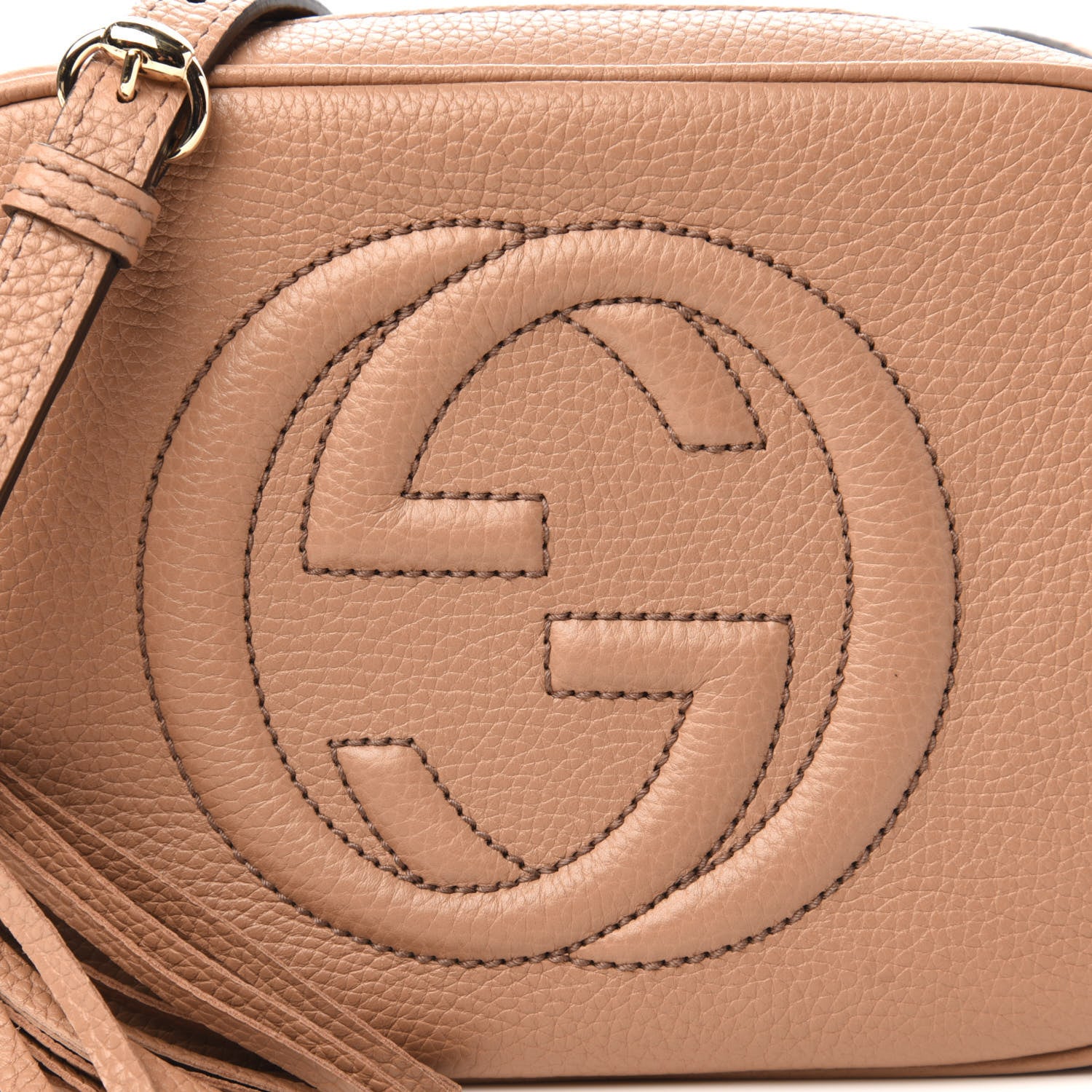 Gucci Pebbled Calfskin Small Soho Disco Bag Rose Beige 10 of 10