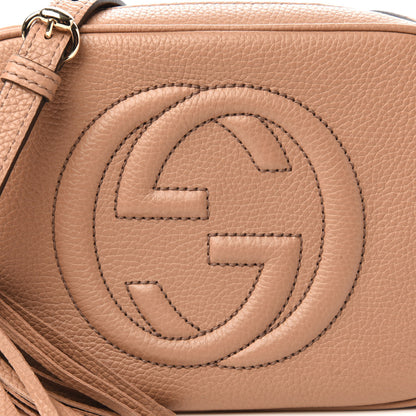 Gucci Pebbled Calfskin Small Soho Disco Bag Rose Beige 10 of 10