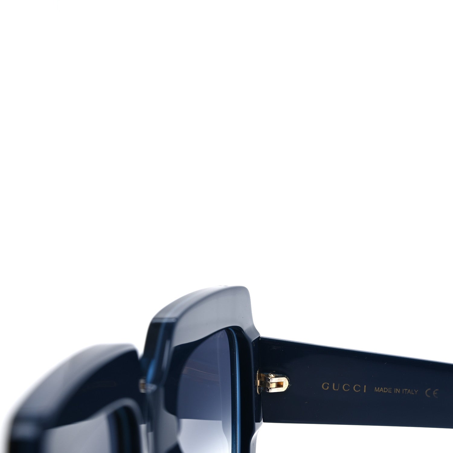 Gucci Acetate Square Web Frame GG0178S Sunglasses Navy 6 of 8