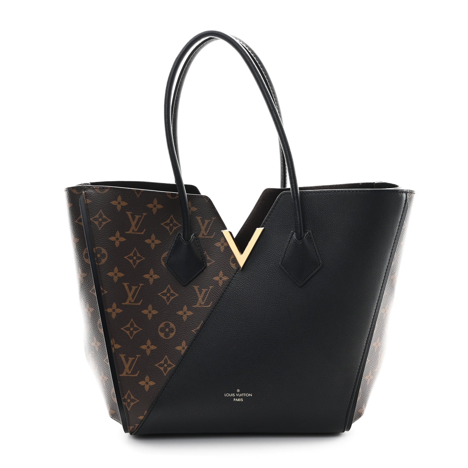 Louis Vuitton Calfskin Monogram Kimono Tote Black 1 of 10