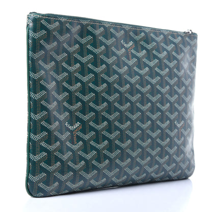 Goyard Goyardine Senat Pochette MM Green 3 of 13