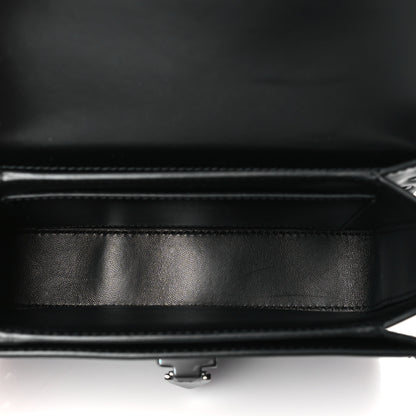 Valentino Garavani Smooth Calfskin Enamel Tonal Small Rockstud23 Shoulder Bag Black 5 of 9