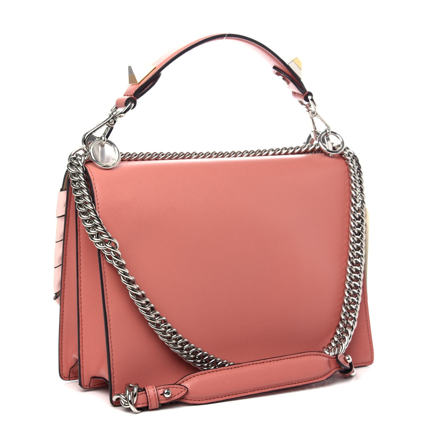 Vitello Liberty Shiny Nappa Lace Up Bow Kan I Shoulder Bag Macaron Confetto