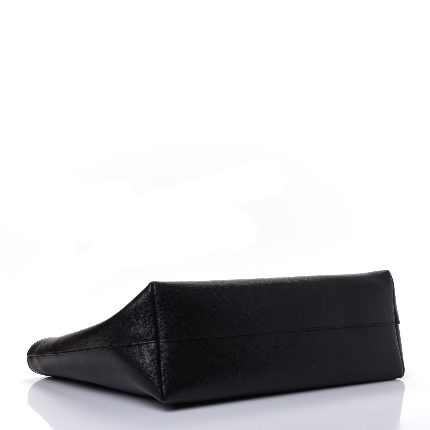 Fendi Vitello Elite Flowerland Medium Roll Tote Black 3 of 4