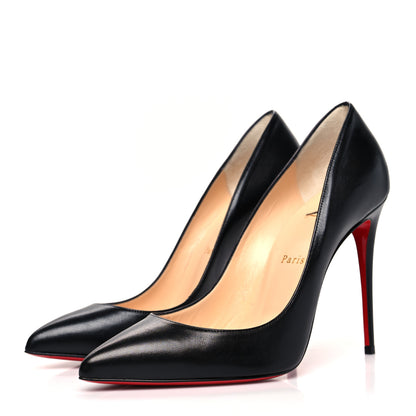 Christian Louboutin Shiny Nappa Pigalle Follies 100 Pumps 38.5 Black 3 of 7