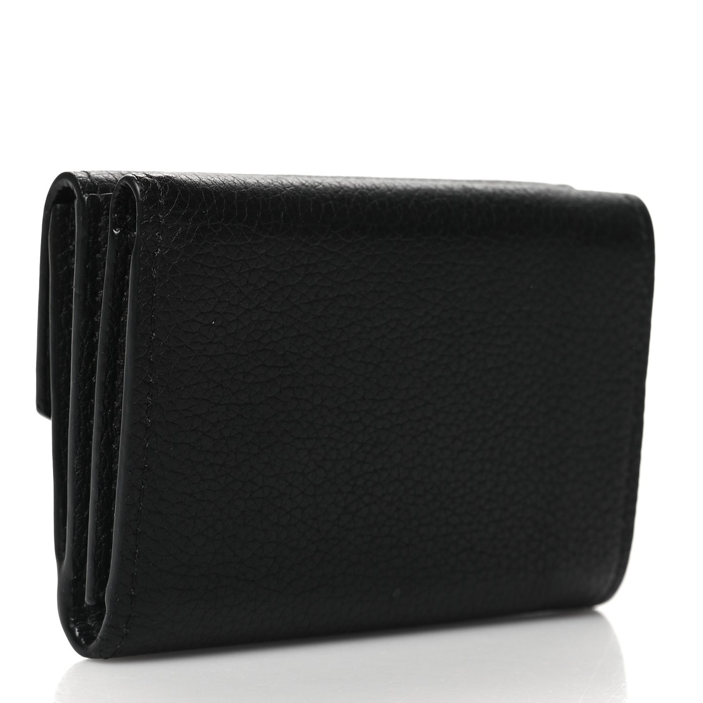 Calfskin Lockmini Wallet Black
