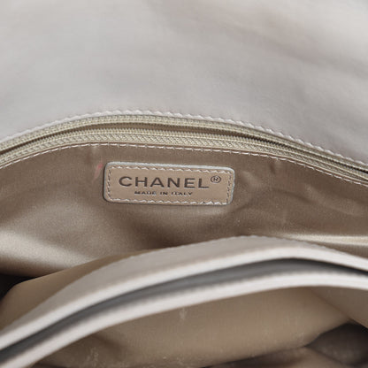 Chanel Lambskin Quilted 3 Accordion Flap Bag White 9 of 21