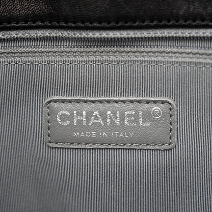 Chanel Washed Lambskin Quilted Maxi Chain Around Flap Black 6 of 11