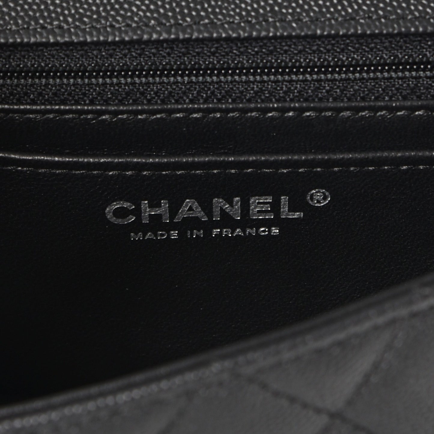Caviar Quilted Mini Rectangular Flap Black