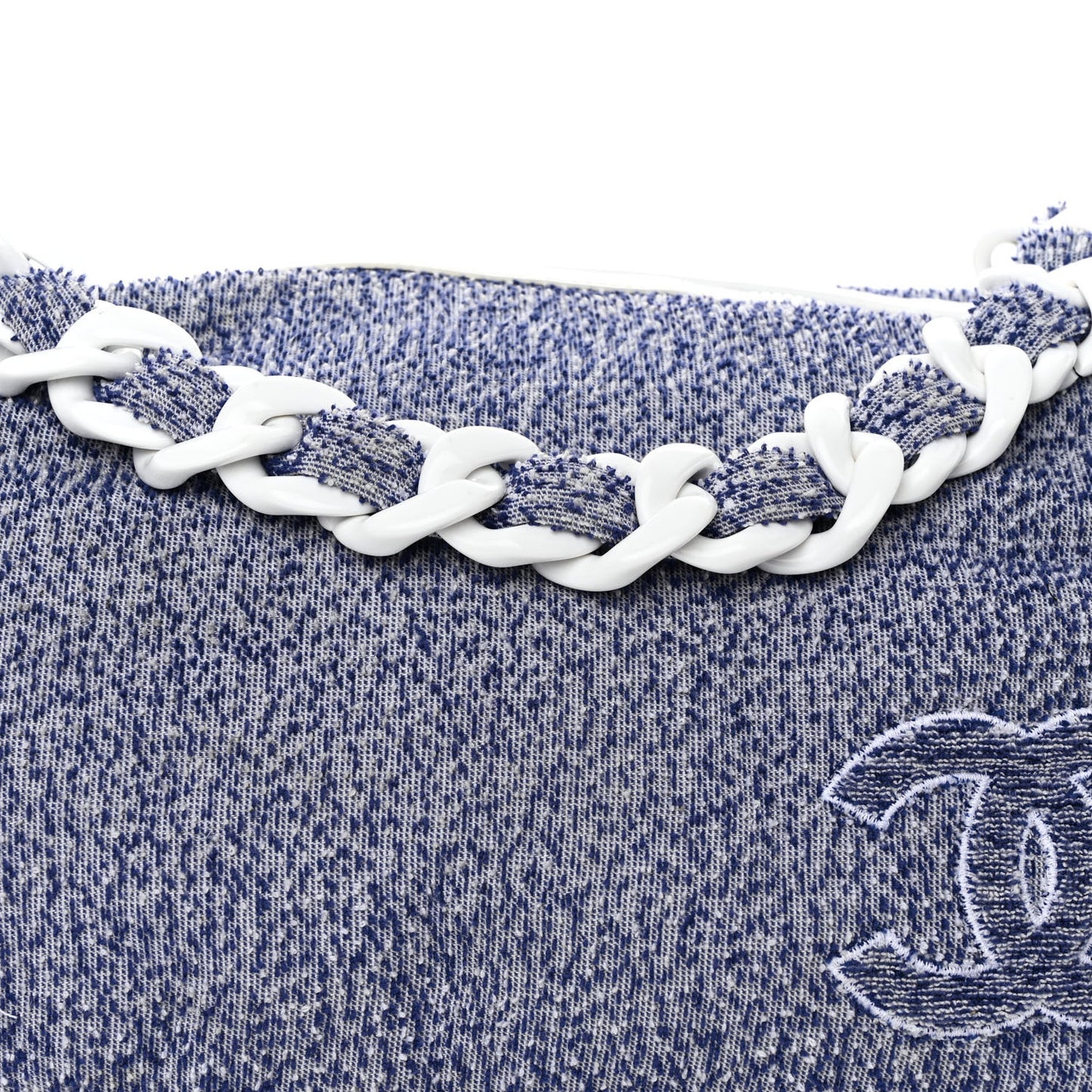 Terry Cotton Resin Chain Fizzy Hobo Blue White