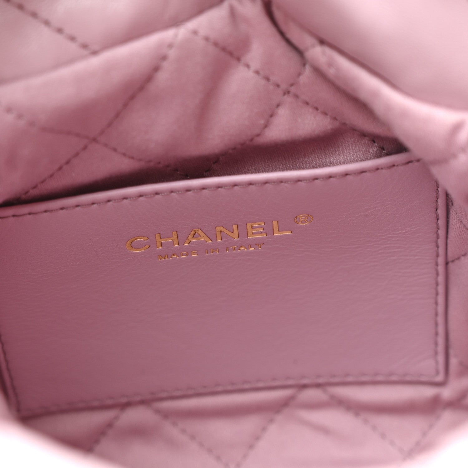 Chanel Shiny Calfskin Quilted Mini Chanel 22 Pink 6 of 10