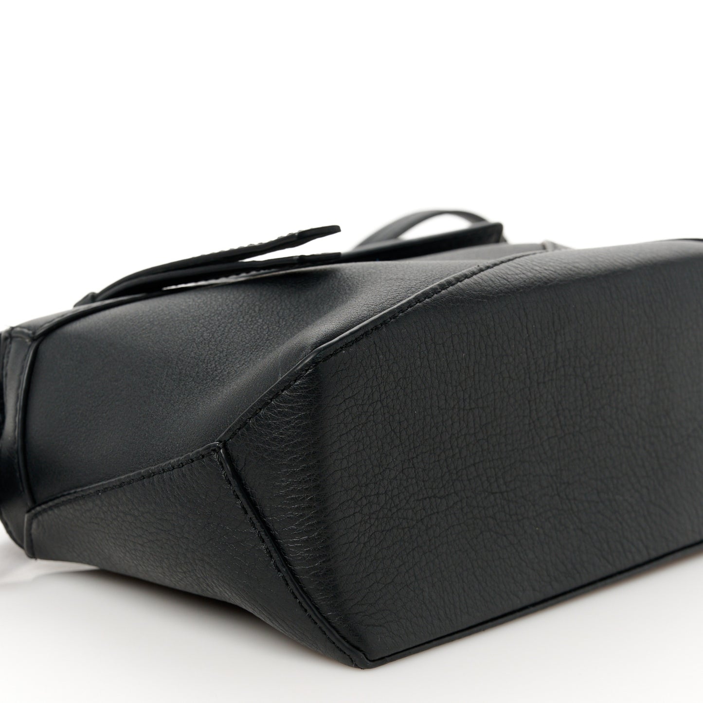 Calfskin Mini Puzzle Edge Bag Black