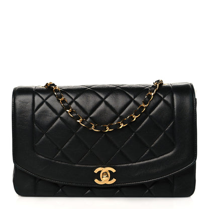 Chanel Lambskin Quilted Medium Single Flap Black 1 of 10