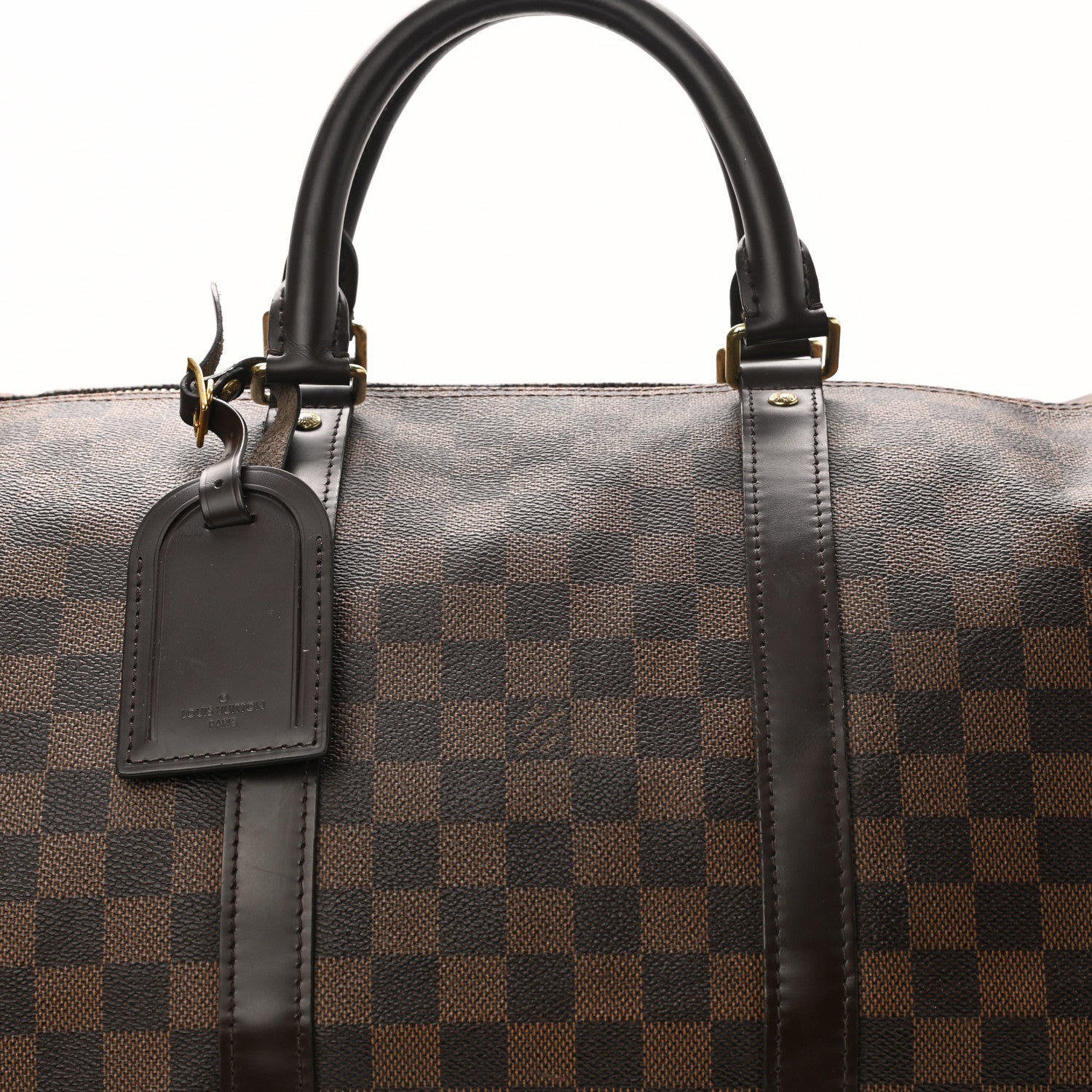 Louis Vuitton Damier Ebene Keepall Bandouliere 55 8 of 11