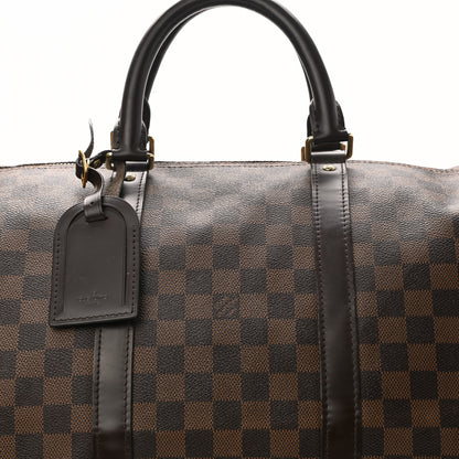 Louis Vuitton Damier Ebene Keepall Bandouliere 55 8 of 11