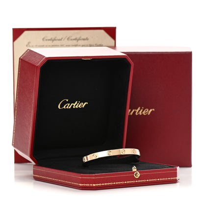 Cartier 18K Yellow Gold LOVE Cuff Bracelet 19 5 of 5