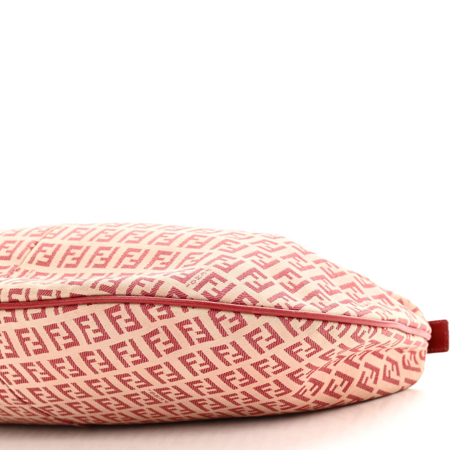 Fendi Zucchino Vitello Medium Chef Hobo Beige Red 9 of 11