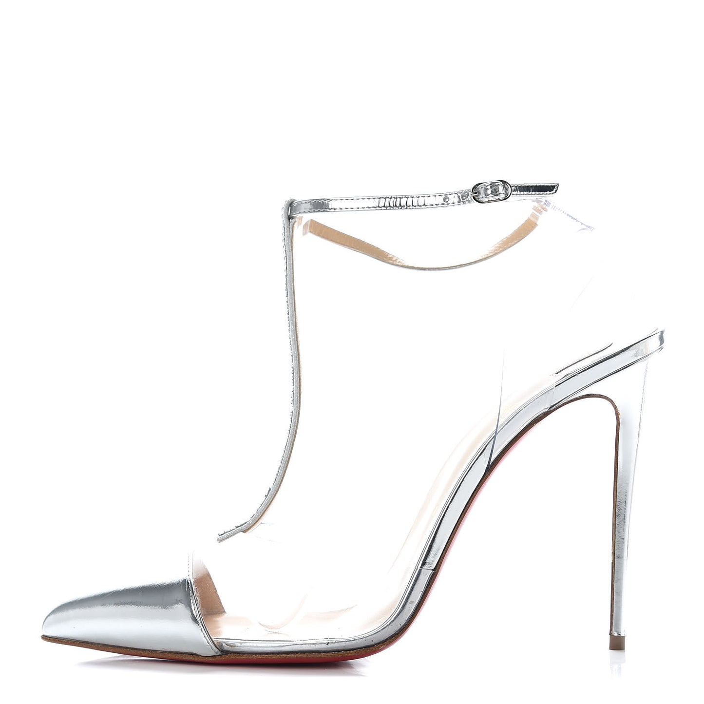 Specchio PVC Crystal Nosy 100 Pumps 41 Silver