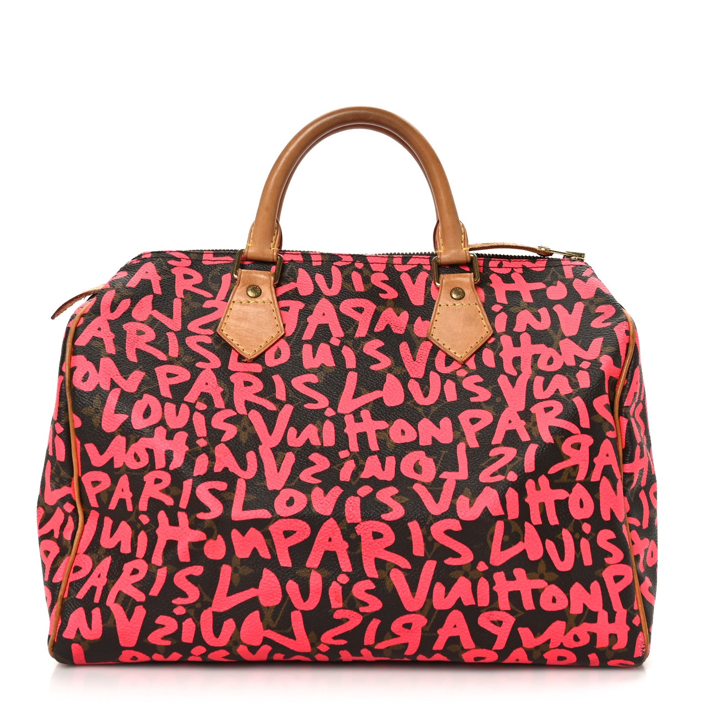 Monogram Graffiti Speedy 30 Fuchsia