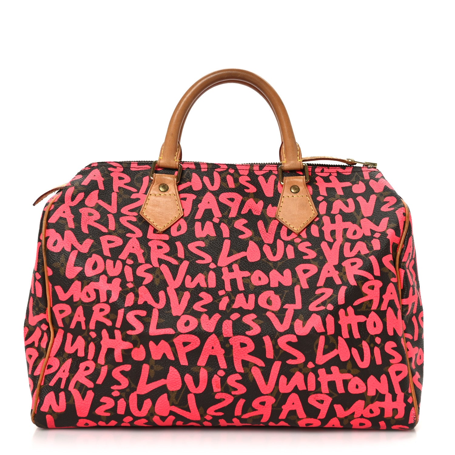 Louis Vuitton Monogram Graffiti Speedy 30 Fuchsia 1 of 11
