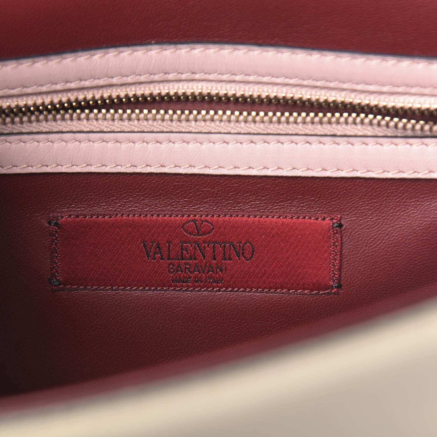 Valentino Garavani Vitello Small Glam Lock Rockstud Flap Light Ivory Water Rose Marine Rubin 6 of 13