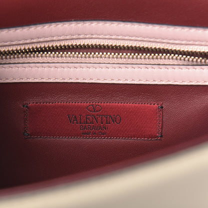 Valentino Garavani Vitello Small Glam Lock Rockstud Flap Light Ivory Water Rose Marine Rubin 6 of 13