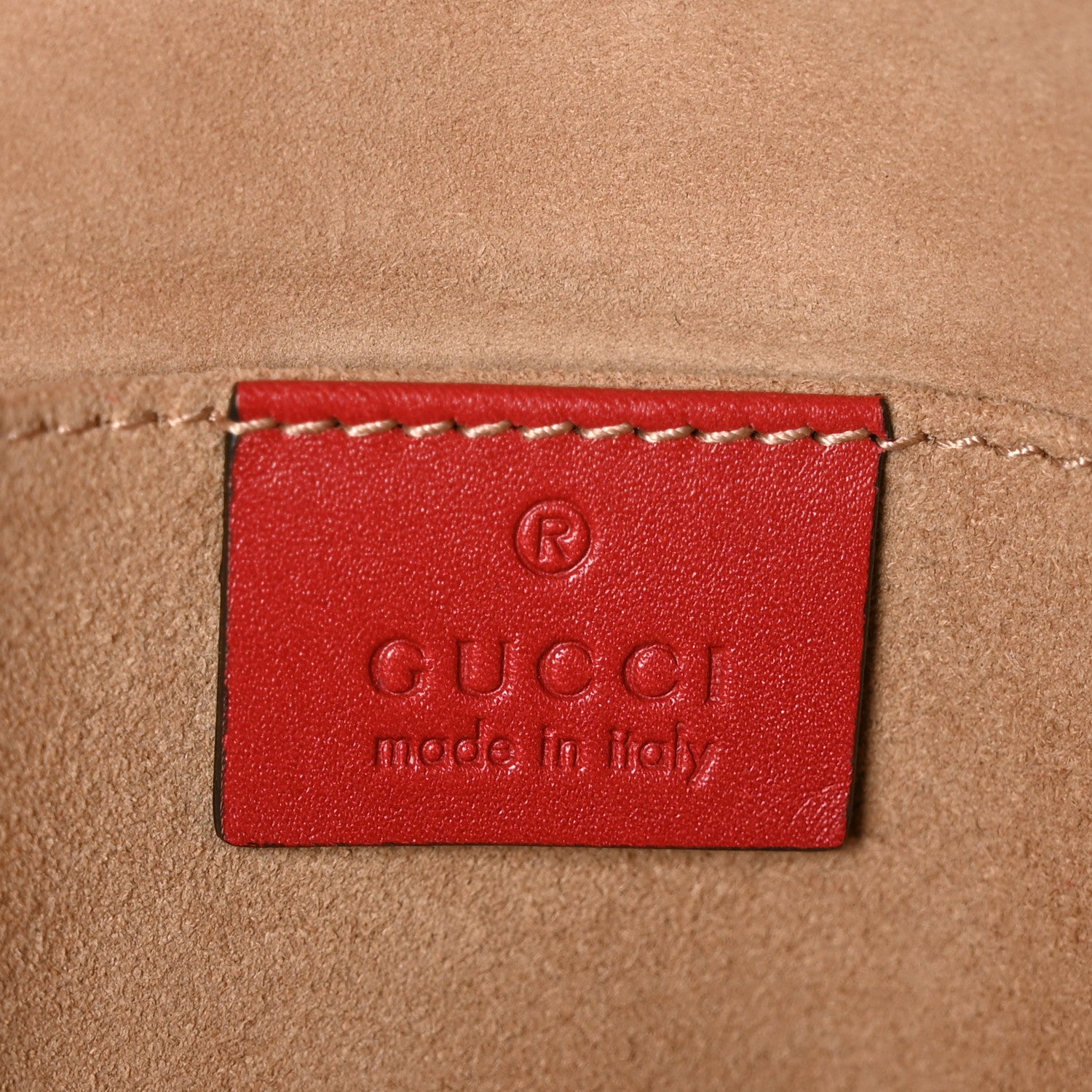 Gucci Calfskin Maxi Sylvie Clutch Red 6 of 9